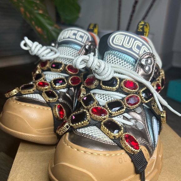 Gucci Wmns Flashtrek Crystals 
Multi color Metallic - Picture 7 of 10